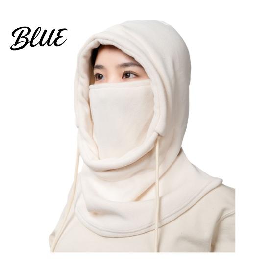 Cold Weather Gear Accessories Headgear Men Fall Hat Women Hooded Scarf Winter Riding Solid Color