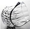 ZISIZ Crystal Glass Portable Ice Bucket