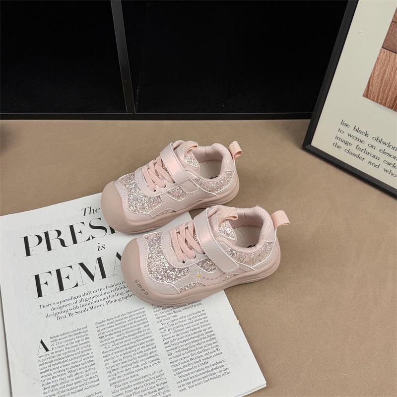 Children s Lightweight Girls Princess Running Shoes - 2026 Spring/Autumn Collection Size 22 розовый