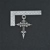 Vintage Gothic Skull Jesus Cross Pendant Necklace Catholic Jewelry Men Woman Punk Religious Amulet Necklace