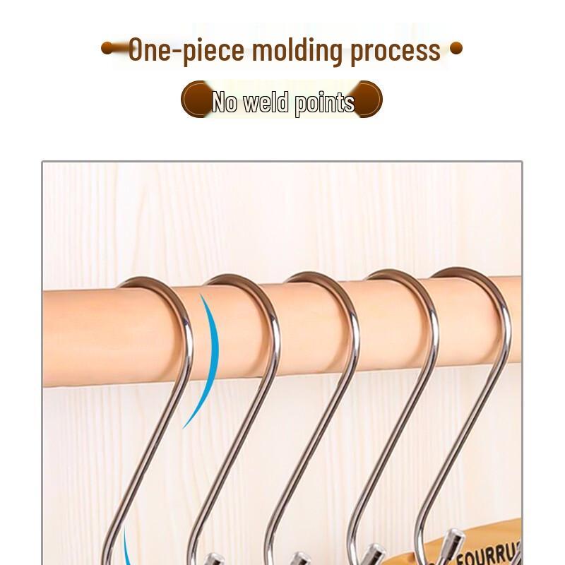 Stainless Steel 4mm Thickened S-Hooks