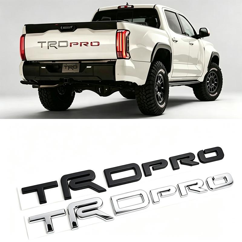 3D Trd Pro Bro Badge Emblem Car Stickers For Toyota Tundra Car Label Rear Trunk Decal Auto Rear Tail Logo Body Sticker CI6