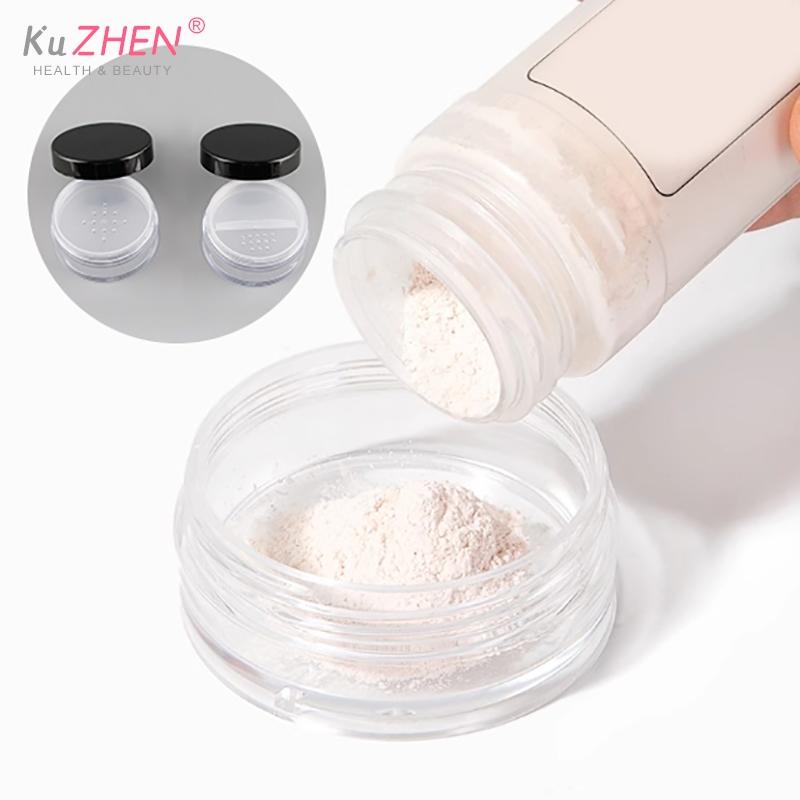 2/3g Powder Empty Box Portable Plastic Box Handheld Empty Pot With Sieve Cosmetic Travel Makeup Jar Sifter Container Refillable