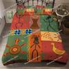 African Woman King Queen Duvet Cover Retro Exotic Tribal Black Girl Pattern Bedding Set Africa Polyester Quilt Cover Pillowcase0