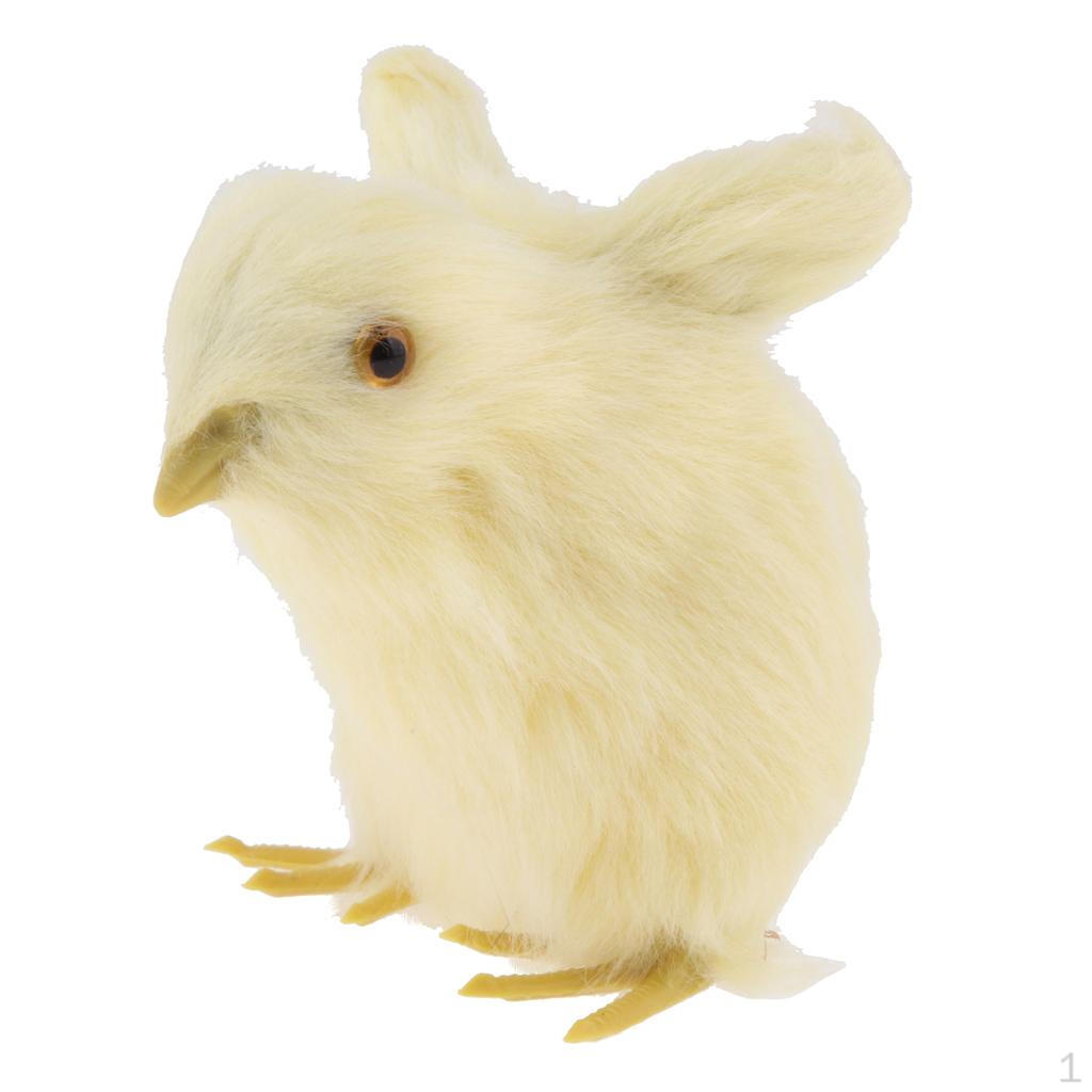 Chick Plush Animal Sound Figurine Chicken Decor Kid Teaching Toy