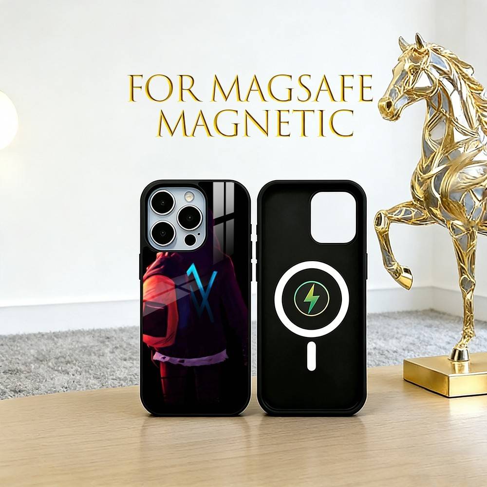 alan walker Phone Case For iPhone17,16,15,14,13,12,11 Plus,Pro Magnetic For Magsafe Wireless Charging iPhone15Pro