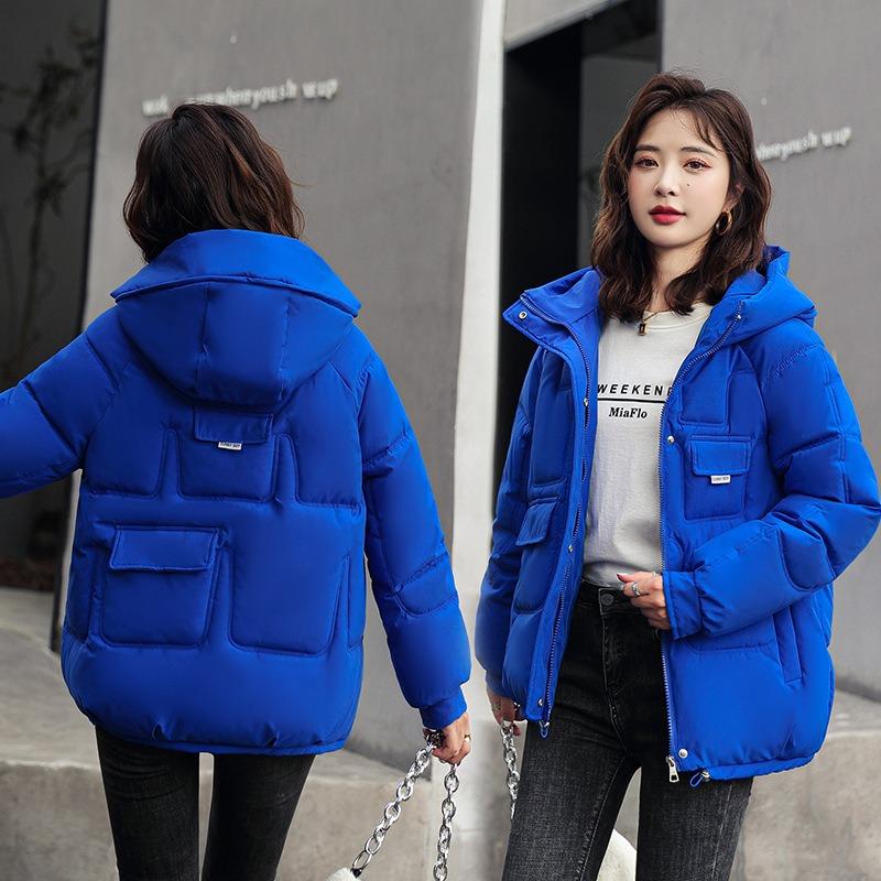 Bread Clothes Women's Short Autumn and Winter New Hooded Loose Thickened Warm Girlfriend Casual Jacket Cotton-padded Clothes