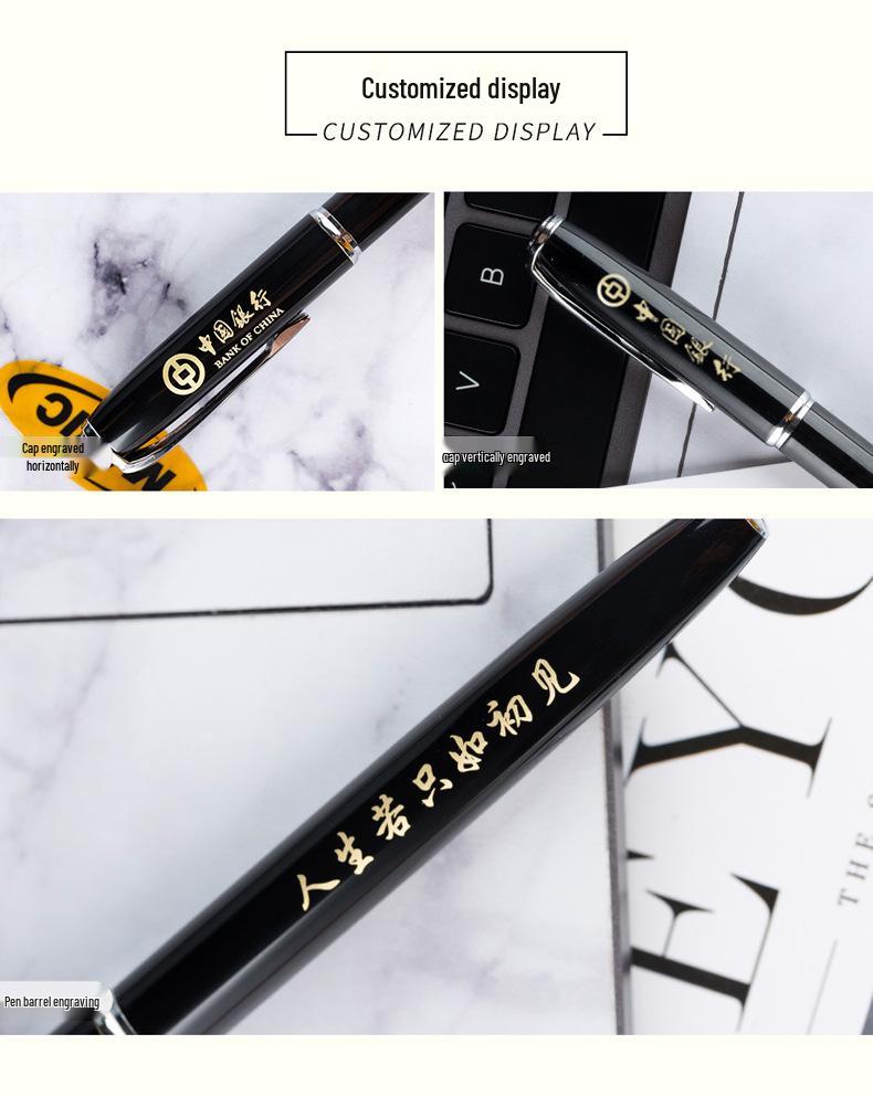 Picasso 916 Rollerball Pen: Men's Business Office Metal Ballpoint with Engraving Gift Box.