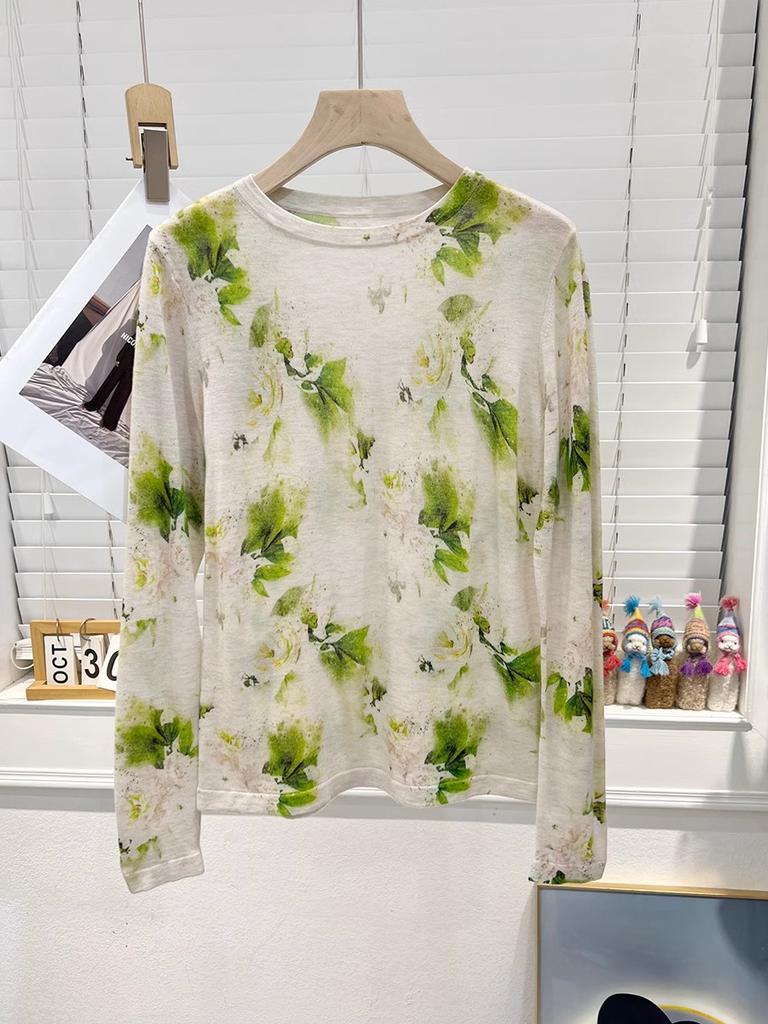DIMANAF 2025 Summer Women Transparent Printing Sun Protection T-Shirt Basic New Fashion Tops Tees Casual Loose Tees