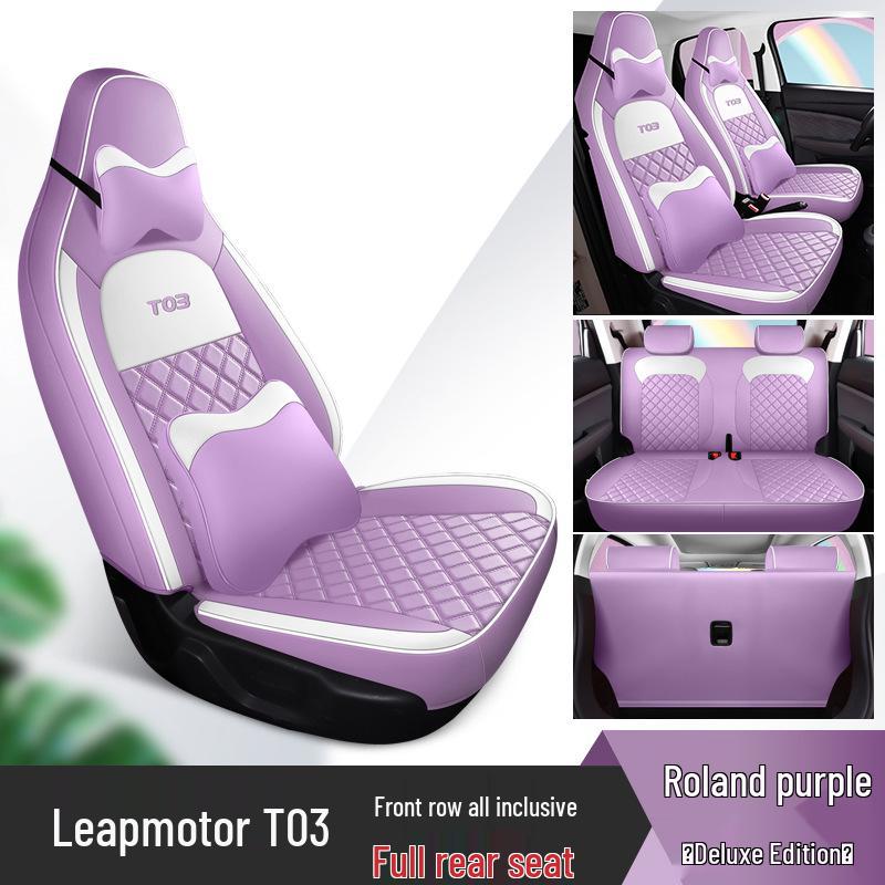 Leapmotor T03 Car Seat Cover: Universal, Full Surround, All-Season Cushion for 22 Models.