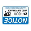 Security Camera Vinyl Sign Weatherproof Sticker Video Surveillance