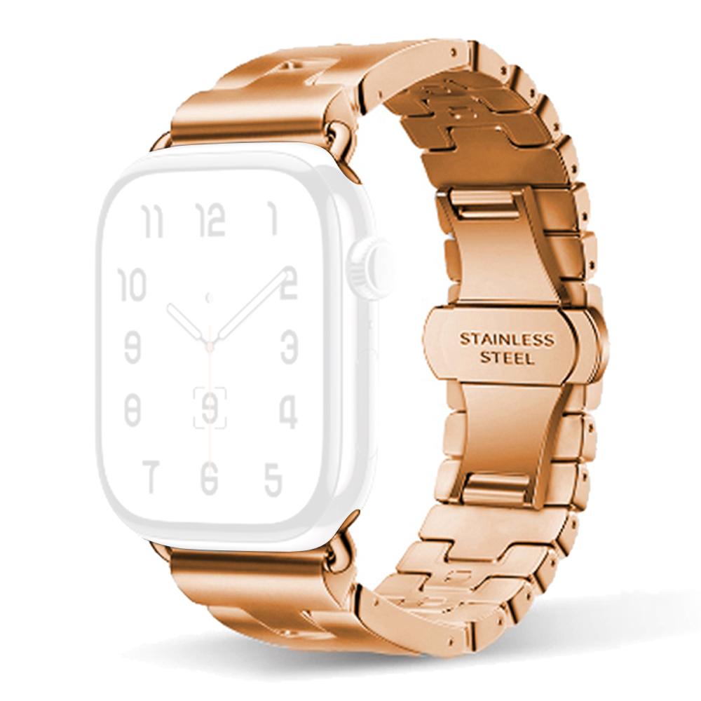 Replacement Strap For Apple Watch Series 10 Ultra 9 8 7 SE 6 5 4 3 2 1 46mm 49mm 45mm 44mm 42mm H Type Metal Watch Band