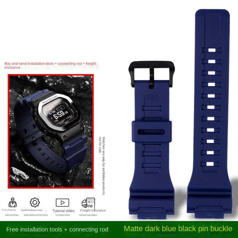 Přizpůsobeno pro Casio G-SHOCK Malý čtvercový model řady DW-H5600 40. výročí Pryskyřičné silikonové hodinky s pánským příslušenstvím