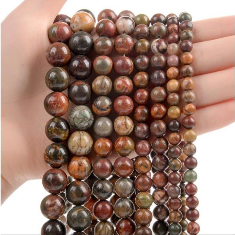 20 sztuk Naturalne Kamienne Koraliki Tygrysie Oko Agat Turkus Różowy Kwarc Lapis Jade Opal Okrągłe Luźne Koraliki do Tworzenia Biżuterii DIY Bransoletka 8mm