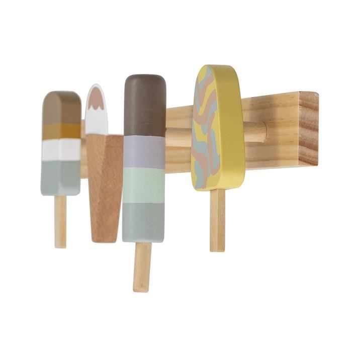 Patères - BLOOMINGVILLE - 38 x 6,5 x 13 cm - Marron - Longueur 38 cm - Hauteur 13 cm