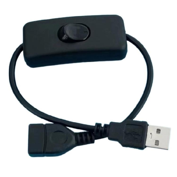 USB-папа на USB-маму Кабель для быстрой зарядки USB с переключателем для камер видеонаблюдения, светодиодного освещения, роутеров
