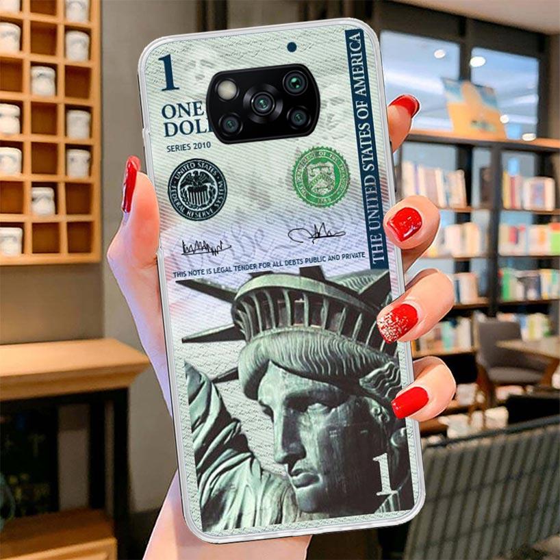 Banknote Dollar Cash Money Cover Phone Case For Xiaomi Poco F7 Ultra X7 X6 X5 Pro M7 Redmi 15C 15 13C 13 12C 12 10C 10 9A 9C 9T