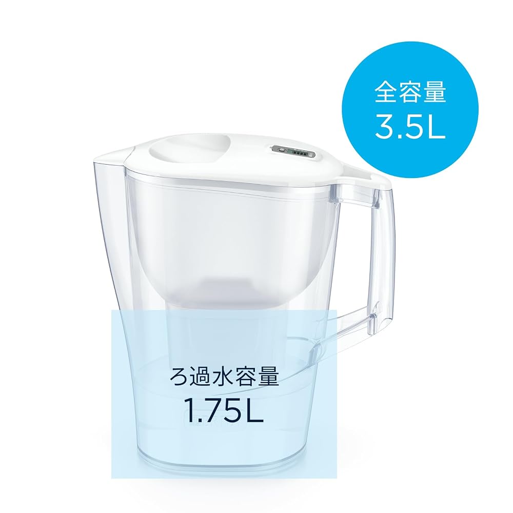 Brita Water Filter, Pitcher Type, PFOS/PFOA Removal Tested, Filtered Water Capacity 175L, Total