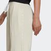 Adidas Pantaloni Sport cu Șnur, Talie Elastică și Manșete cu Logo Imprimat pentru Femei, Partea de Jos, Alb HA0957