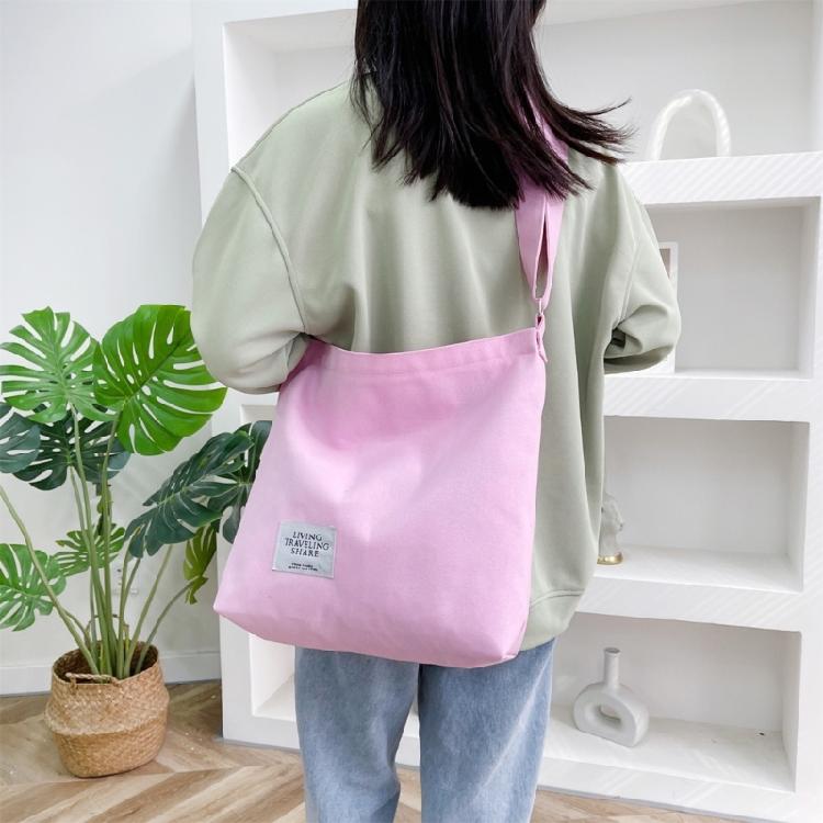 Big Capacity Crossbody Bag Canvas Shopping Bag Crossbody Shoulder Bag
