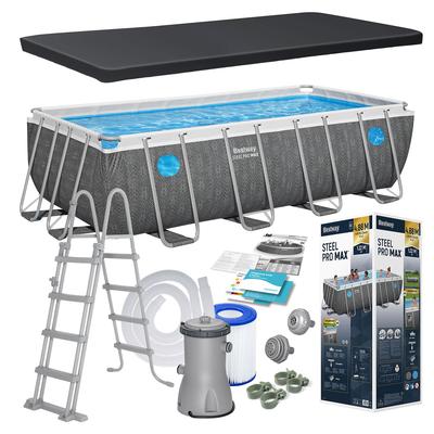 Basen stelażowy ogrodowy 488 X 244 X 122 Cm 10 W 1 Bestway 561Mb