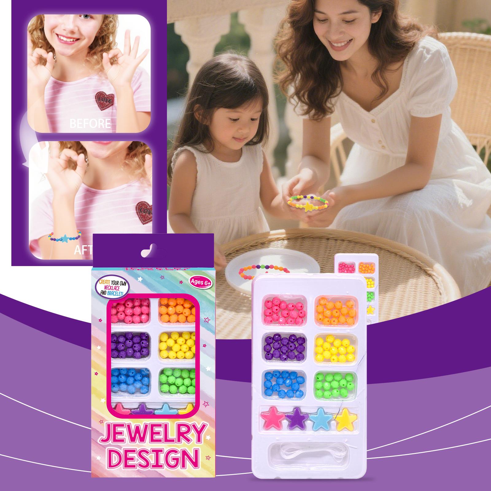 

Cute And Fun DIY Beaded Bracelet Toy Gift Box. DIY Children s Beaded Bracelet Gift Box. Fashionable And Novel, Easy To Handle. Exquisite Gift Box. One Size розовый