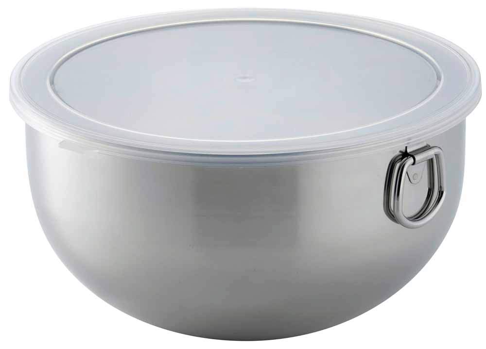

Shimomura Kikaku Bowl 20cm with Lid in Deep Storage Container for Food Temporary Easy Bread Stainless Mama 42745 [Made Japan] Preparation, Storage,