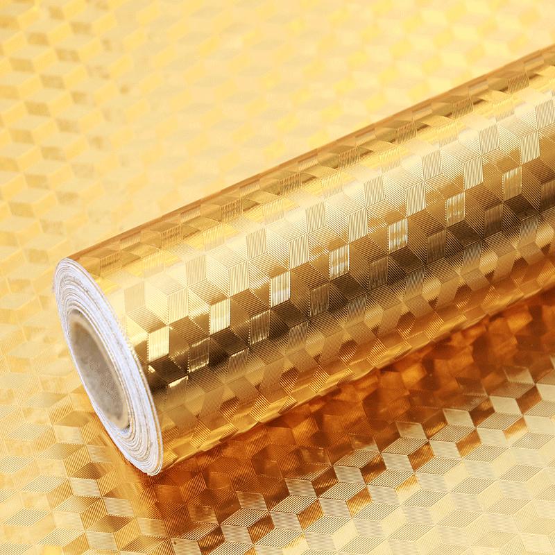 

Маслостойкие водонепроницаемые кухонные наклейки Алюминиевая фольга Влагостойкие самоклеящиеся обои Съемная пленка Контактная бумага Наклейка на кухонную плиту