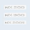 Car Trunk ABS Chrome Gloss Black Letters Logos Badge Emblem Decals Styling Sticker For Lexus NX NX200 NX300 NX200t Accessories