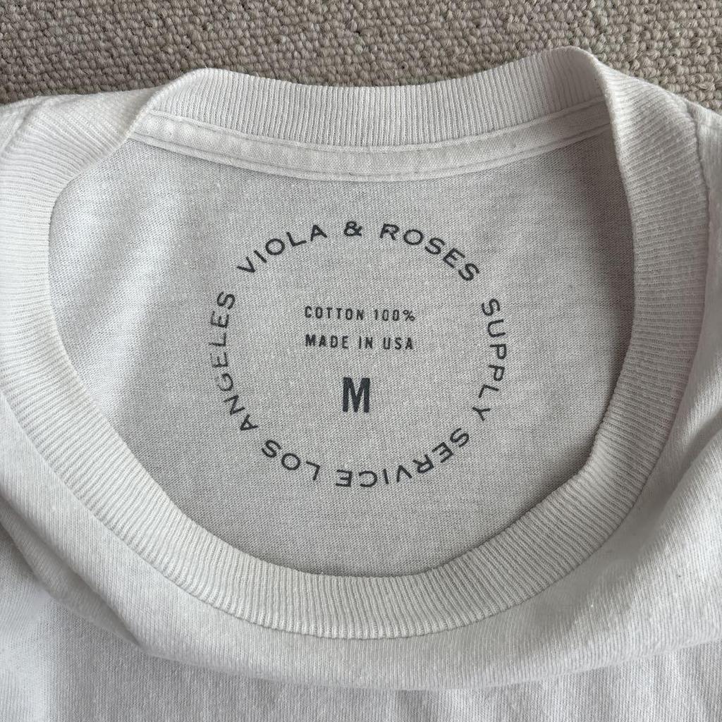 [USED] VIOLA&ROSES Art Print T-Shirt White