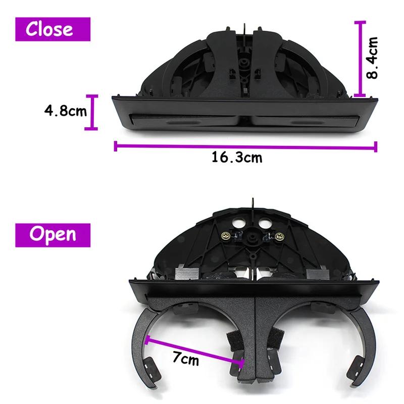 LHD RHD E39 car rear retractable dual hole drink bottle water cup holder for BMW 5 Series 1996-2003 520 530 540