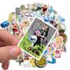50pcs Disney Movie Alice in Wonderland Stickers Cute Cartoon Graffiti Sticker Decals for Kids Toy Water Bottle Phone Case