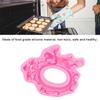 Pink Color DIY Cake Mold 3D Sculpted Pattern Baking Decor Tool Chocolate Mould  For Cupcake Topper