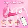 Wireless 3 In 1 Dildo Vibrator for Women Double-Ended Lesbian G-Spot Dildos Couples Female Masturbator Adults Sex Toy 18+
