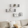 Modern Wall Storage Decorative Shelves Set of 3, Bathroom Wall Shelf, Hallway Decorative Shelf, 58x18x18 Cm
