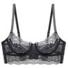 French Style Sexy Lace Bra Set Women Unlined Minimizer Bust Plus Size