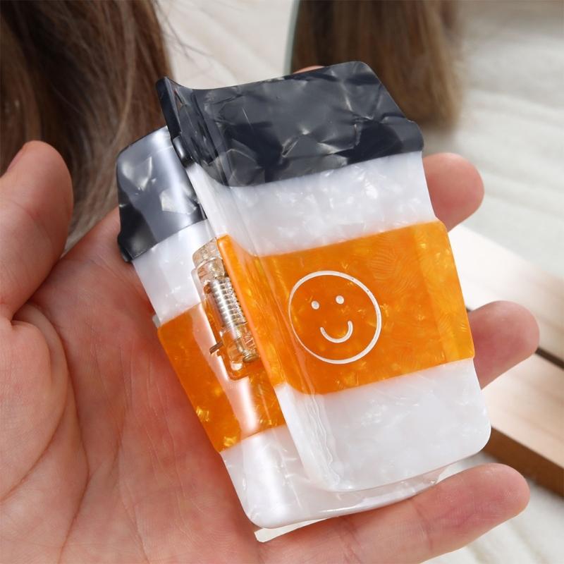 Hamburger Shape Claw Clips Cute Cartoon Food Hair Jaw Clip Acetate Strong Hold Barrettes Thick Thin Hair Styling Tool