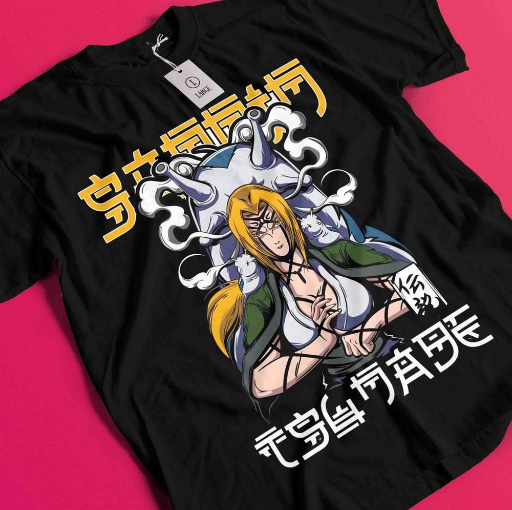 Tsunade T-Shirt Naruto Tshirt Jiraya Shirt Madara Kakashi Itachi Uchiha Rock Lee AA191