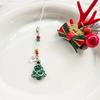 Christmas Tree Pendant Cellphone Straps Acrylic Beaded Keychain Charm Colorful Bead Phone Chain Stylish Mobile Phone Lanyard