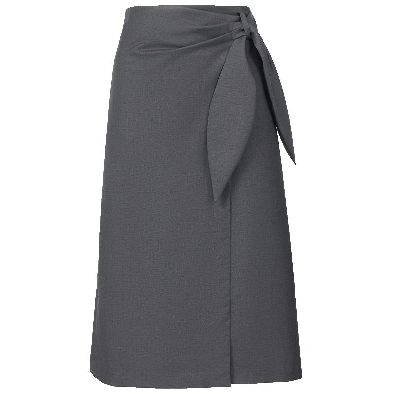 VEROMODA High-Waist Twist Slit Straight Skirt M