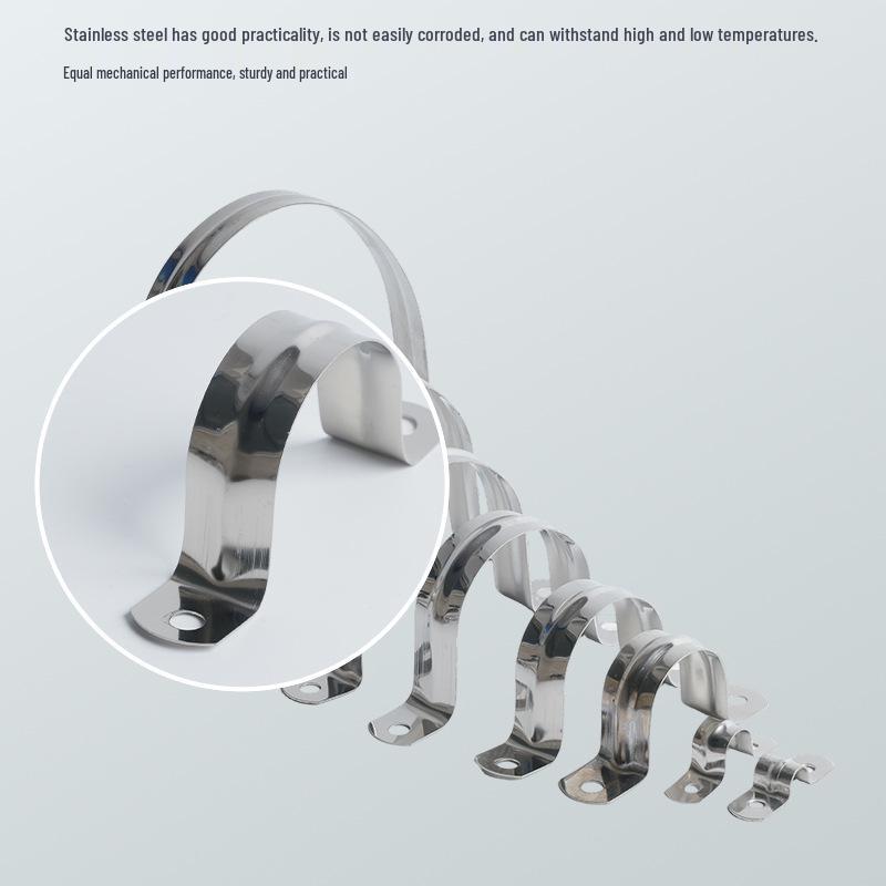 304 Stainless Steel U-Shaped Pipe and Wire Clip for Fixing Water Pipes and Saddles