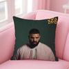popular singer Drake Cushion Cover Comfortable Reversible Pillow Cover Ideal for Car Sofa Bedroom & Beyond