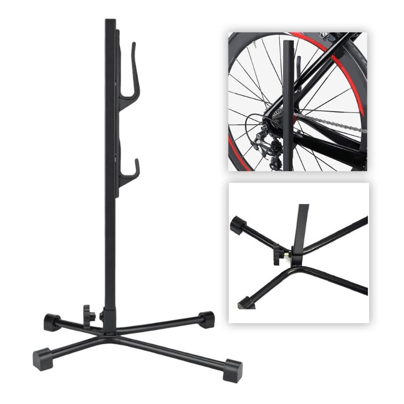 Regulable Height Bicycles Parking Rack Heavy Type Bike Maintenances Stand for Easy Installation and Removal