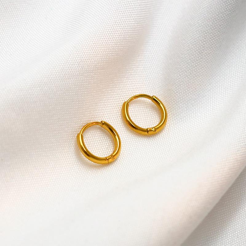 Simple Commuting, Stainless Steel Earrings, Stud Earrings For Boys And Girls, Daily Versatile And Popular Ear Buckle Jewelry