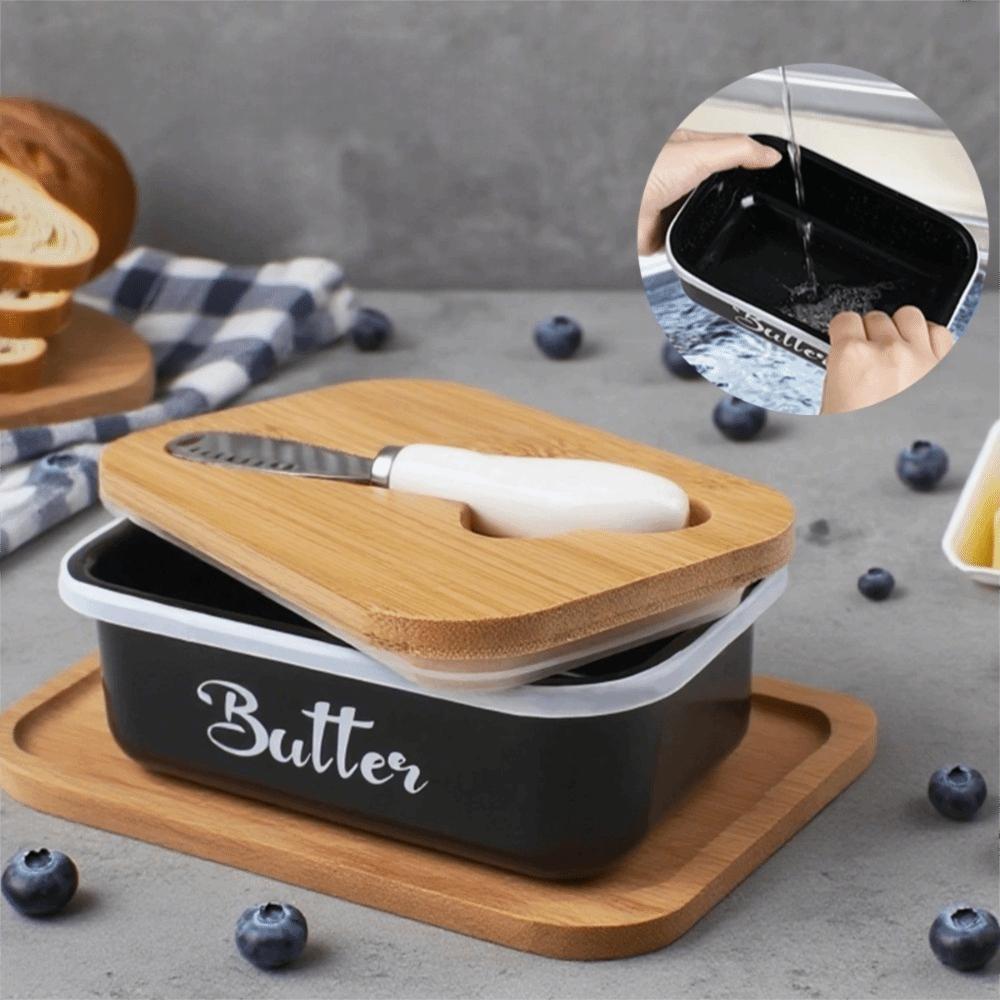 Con Spatola Scatola per Burro Contenitore Ermetico per Conservare il Burro Gadget da Cucina Piatto per Burro Pane