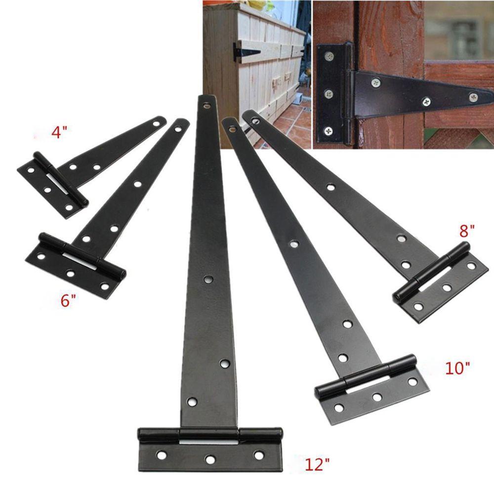 Tools Shape Wooden Door Garden Furniture Gate Tee Hinge Hinges Hardware Cabinet Shed Black Iron