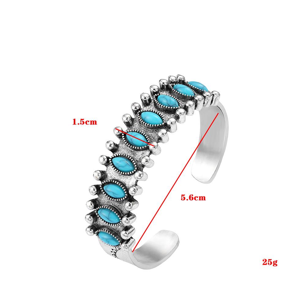Vintage French Ethnic-Style Turquoise Bohemian Women's Bracelet