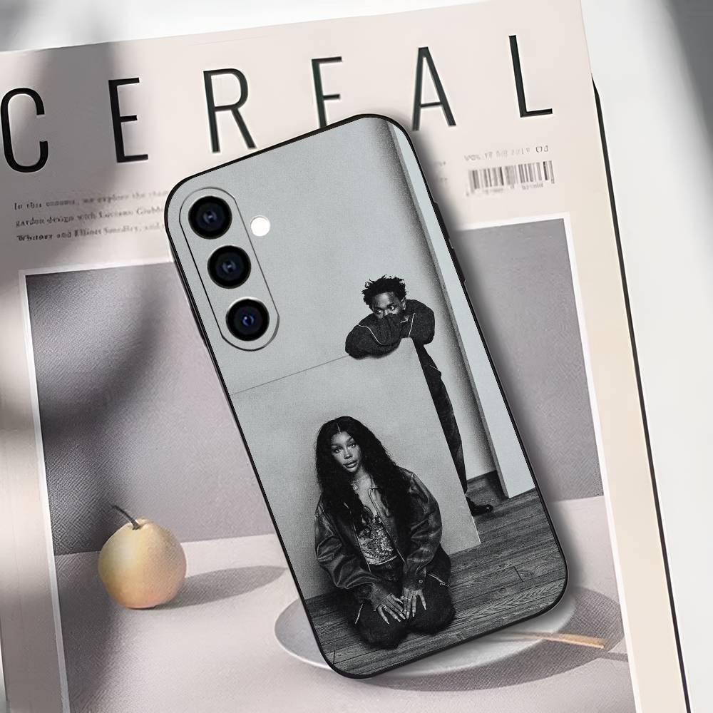 Rapper S-SZA Phone Case For Samsung Galaxy A73,A72,A71,A70,A53,A52,A51,Soft Silicone Black Cover
