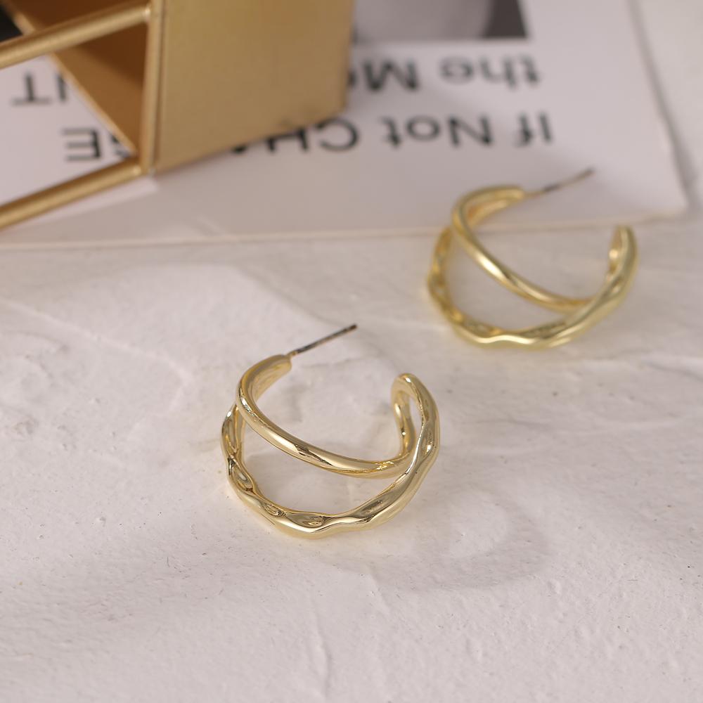 BWOOOWE Stoff-Blumen Ohrringe - Persönliche Statement Ohrringe Im Dopamin Style