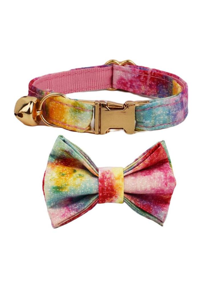 Plaid Bow Tie Pet Collar
